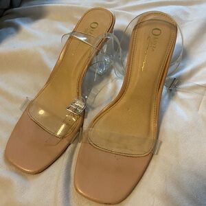 Women's Clear Strap Heels